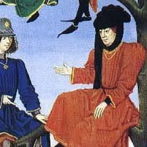 西方1300 年至 1500 年间的男士简易帽子