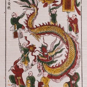 中国风图案龙，孩子
