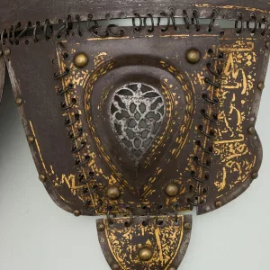 Helmet, Steel, iron, gold, silver, copper alloy, Turkish, probably Istanbul