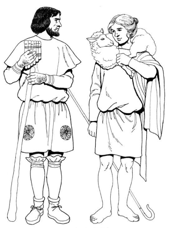 拜占庭的牧羊人。 4世纪