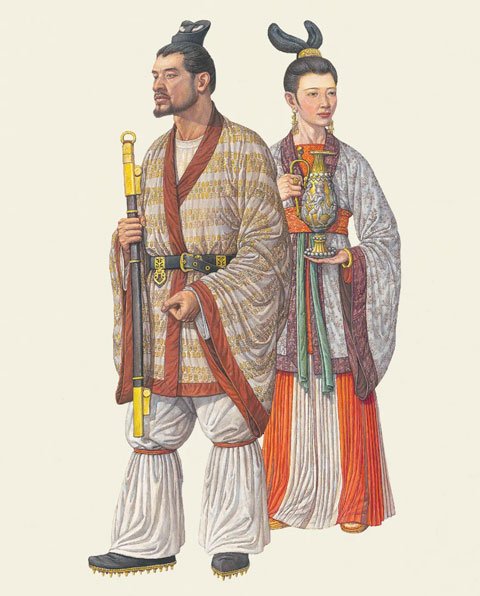 中国古代服饰时间表-汉服发展