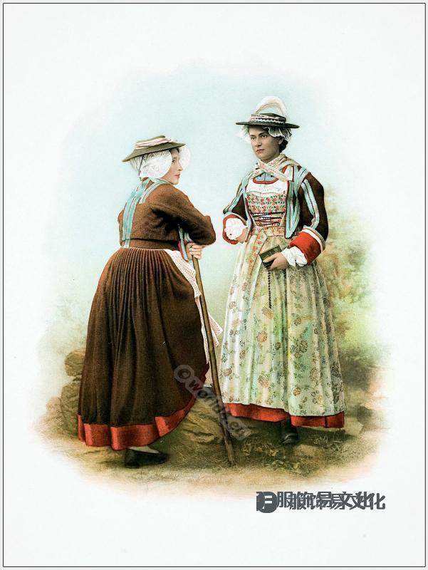 瑞士17世纪-19世纪传统服饰