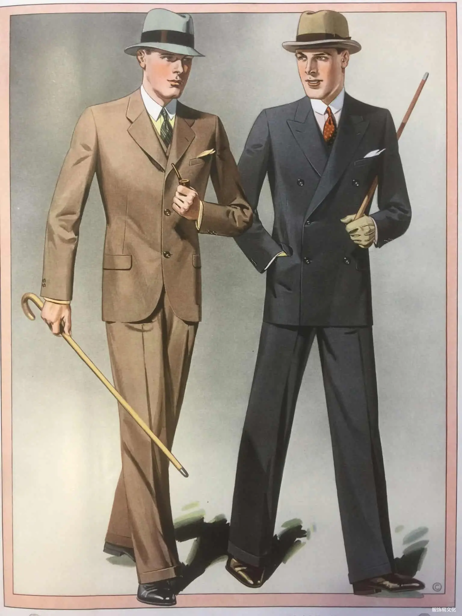 1928 年秋季男士最喜爱的时装