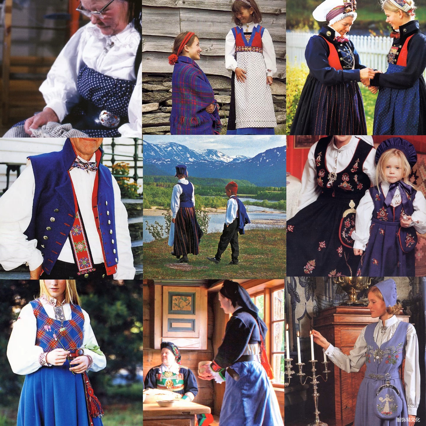 挪威服装风格按照颜色分类