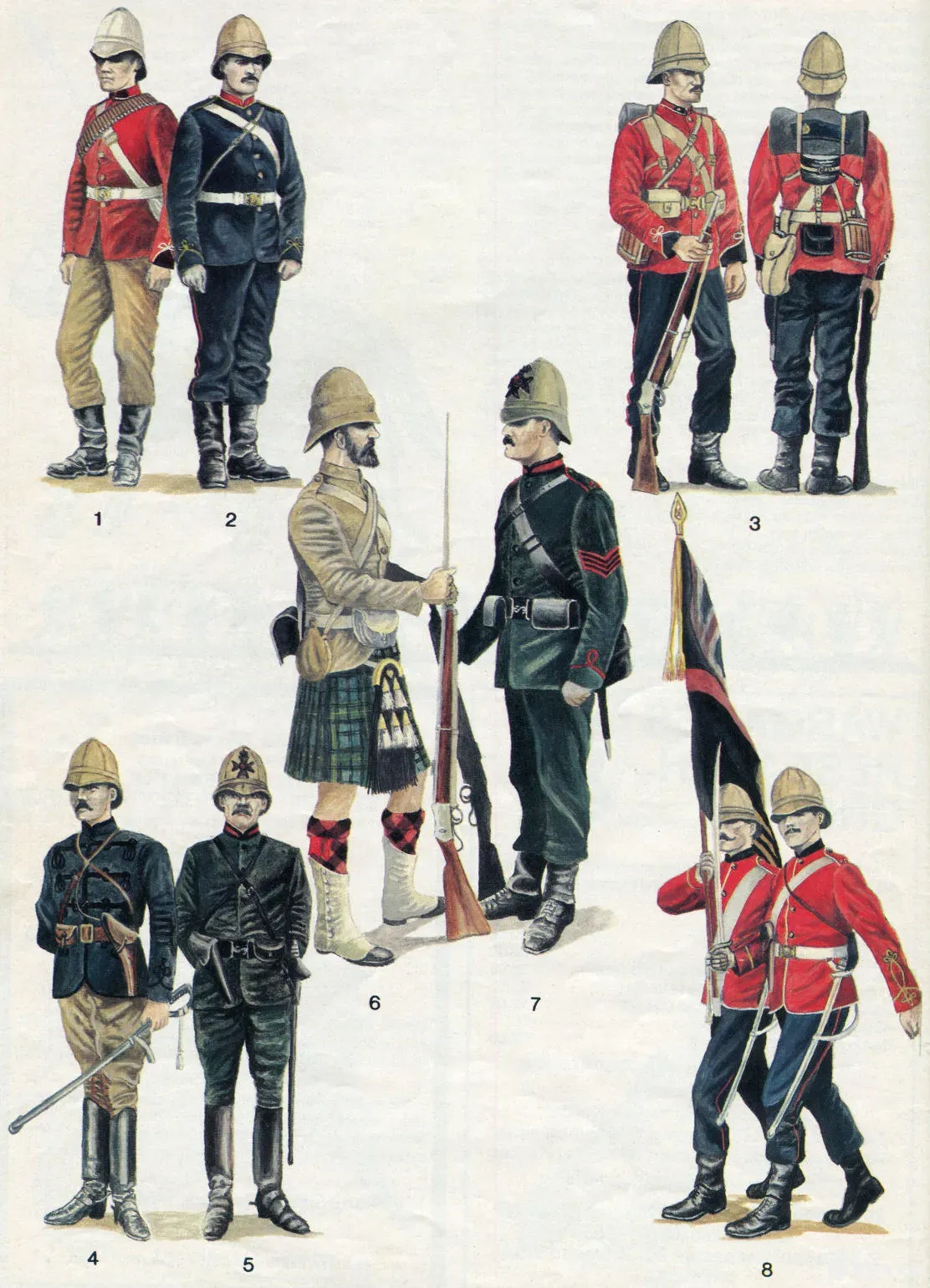 第一次布尔战争的制服，1881年