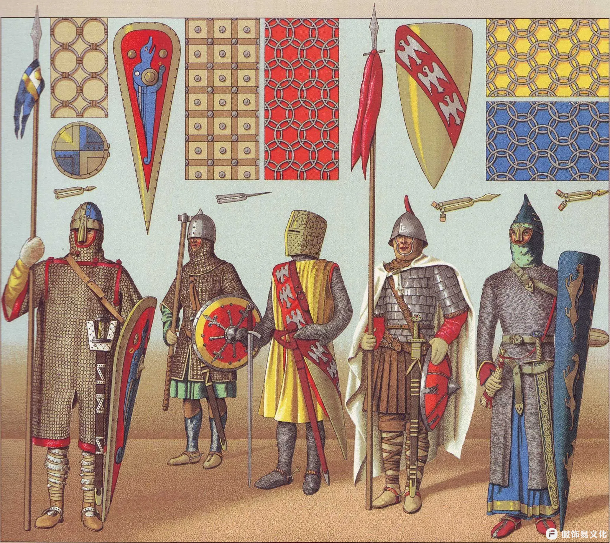 从拜占庭到19世纪的欧洲中世纪——盔甲