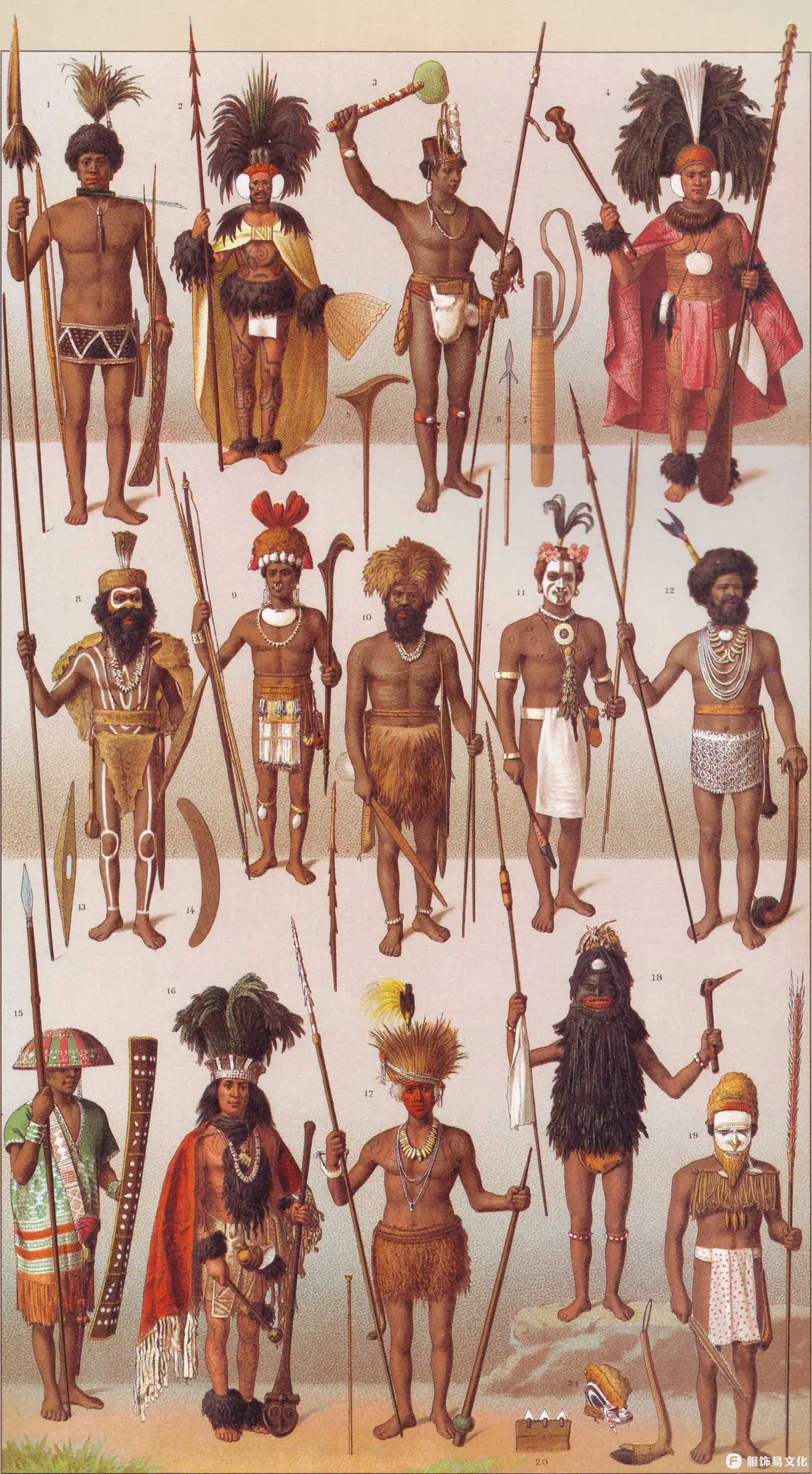 马来人 - 巴布亚人 - 原住民服饰