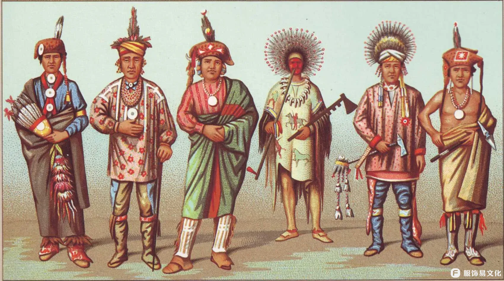 美洲印第安人 - 尤特人 - 苏族人 - 爱荷华州服饰