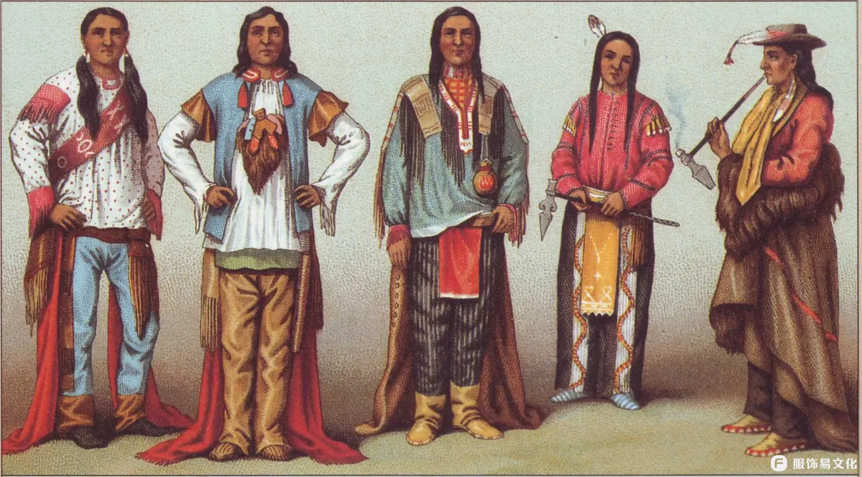 美洲印第安人 - 尤特人 - 苏族人 - 爱荷华州服饰