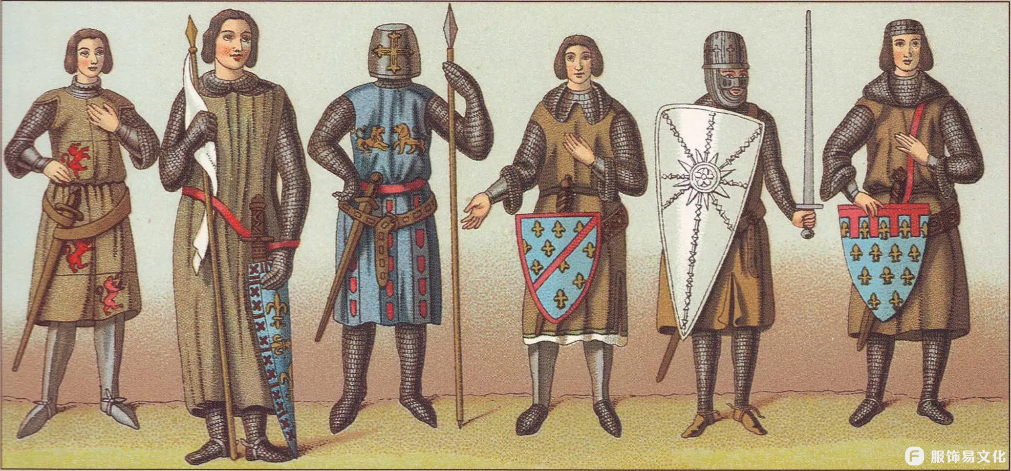 从拜占庭到19世纪的欧洲中世纪——盔甲