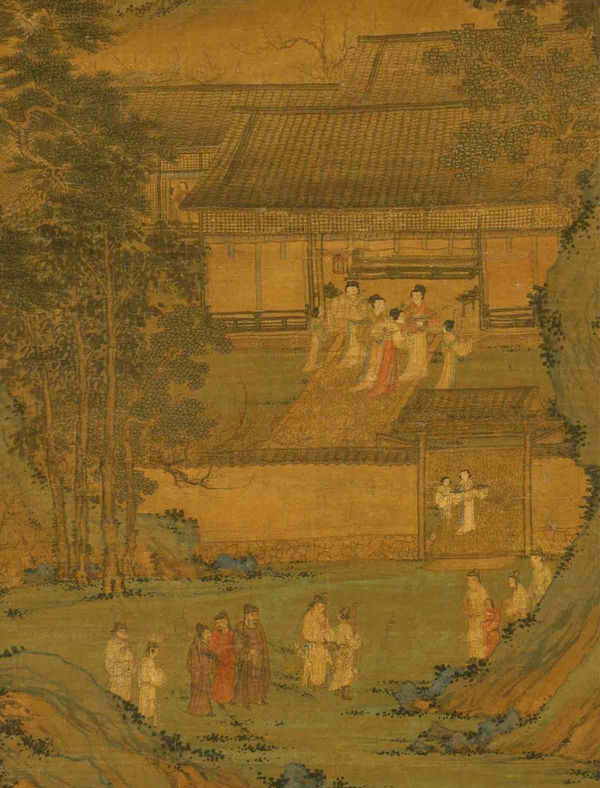 元代（960—1279）元代画家《东山丝竹图》上的传统服饰