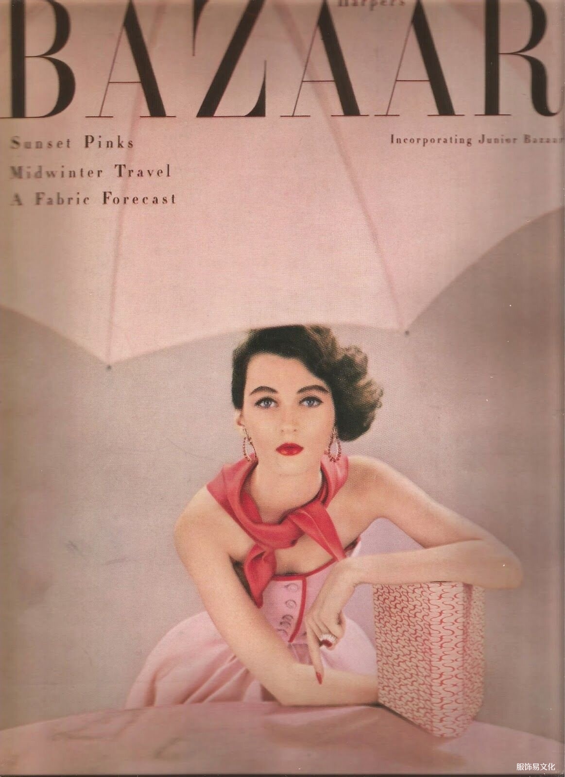 《Harpers Bazaar》《日落粉红》杂志，1951 年。