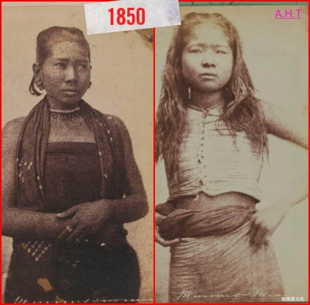 缅甸1850年服装特点