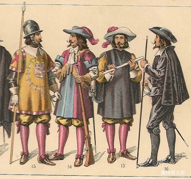 西班牙历史上的服装和武器。-17 世纪