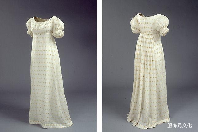 衬裙连衣裙，1820 年