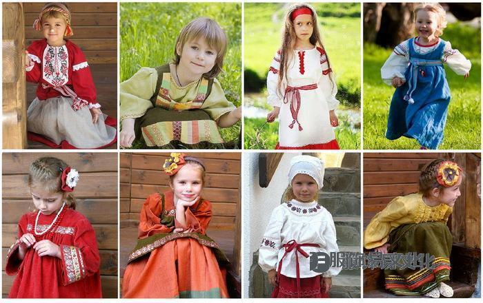 俄罗斯民族风儿童服装