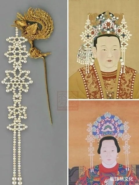 中国传统发饰 - 明式地基和条牌