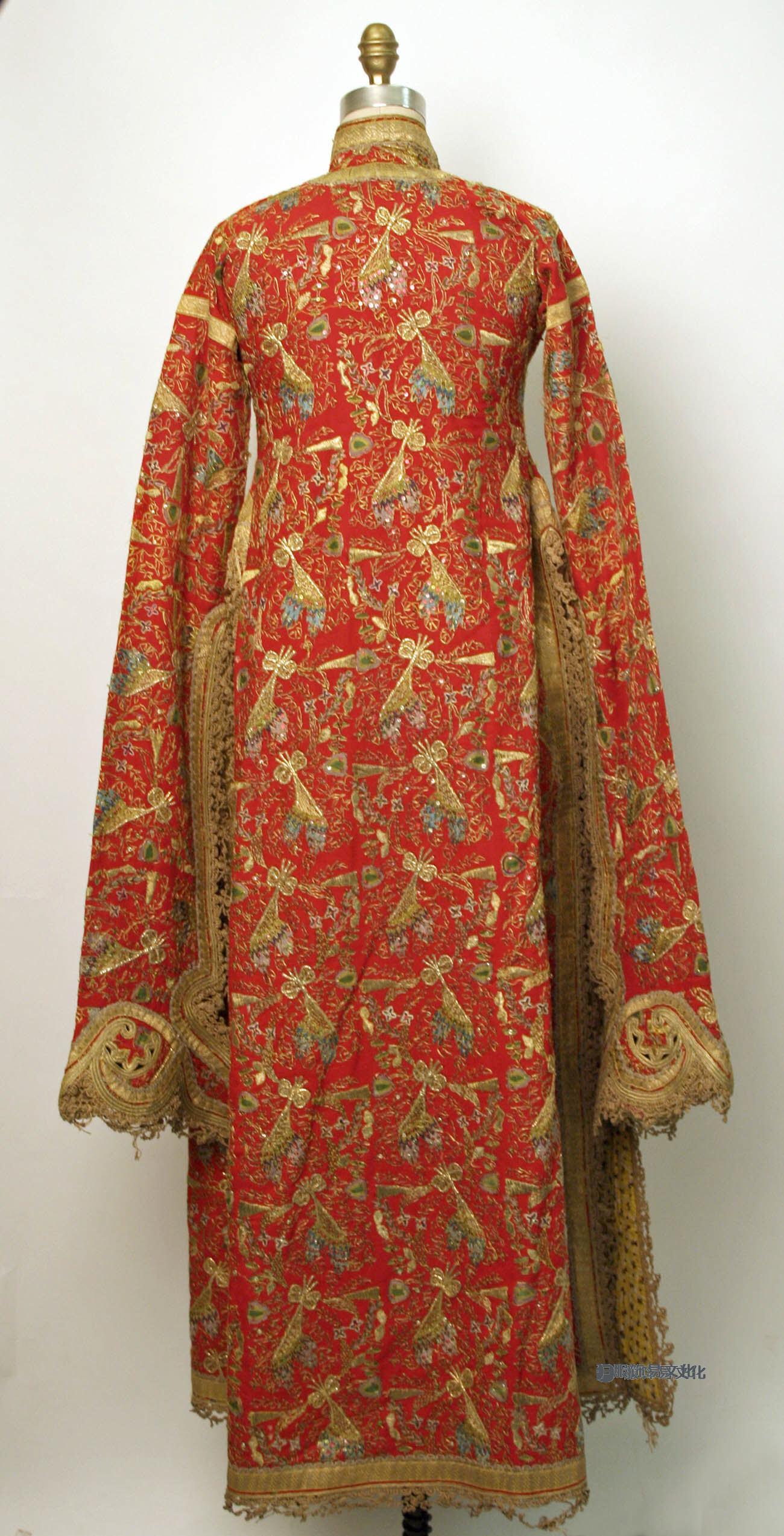 Yelek 的图像，土耳其夹克，19 世纪上半叶，由羊毛、金属和丝线、棉、金属制成，