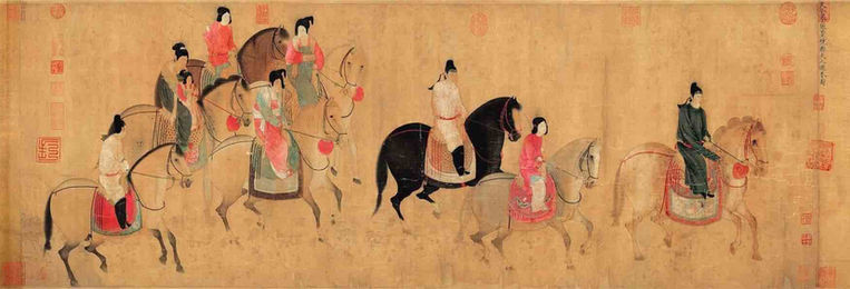 唐代传统服饰（618—907）论《国国夫人游春图》