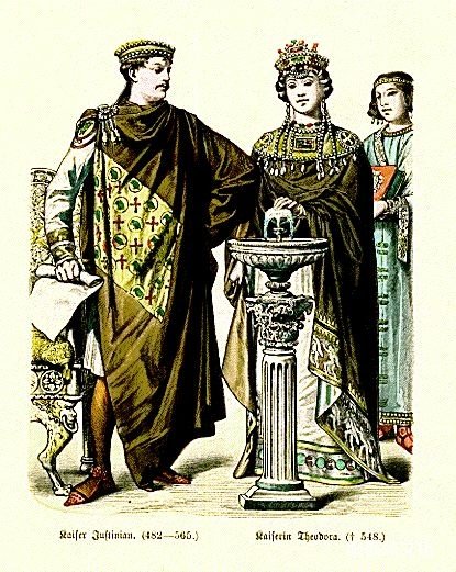 六世纪 – 拜占庭帝国服饰