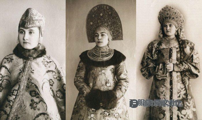 俄罗斯美女传统服饰照片