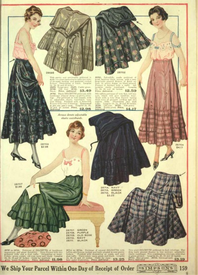 1919 年礼服衬裙爱德华时代时尚 - vintagedancer.com