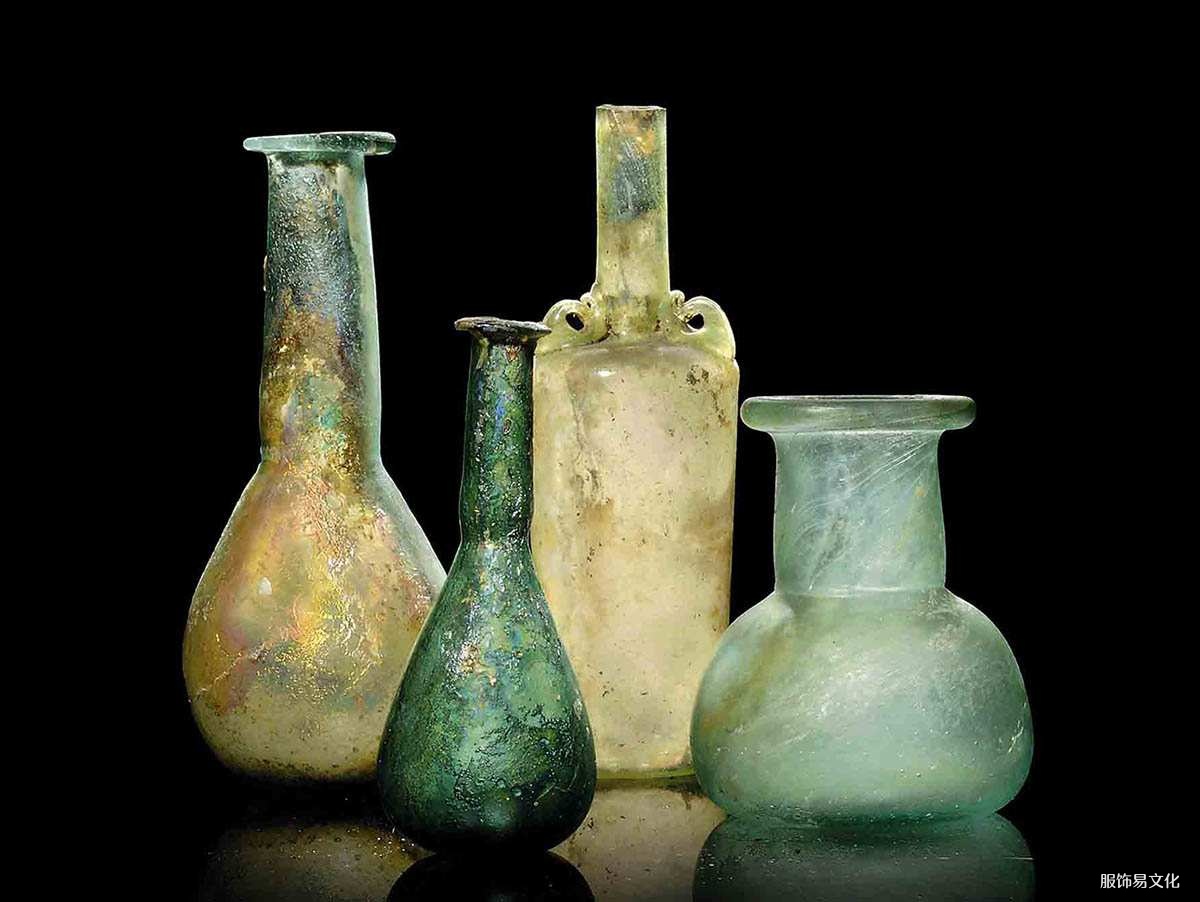 古罗马玻璃膏剂香水瓶