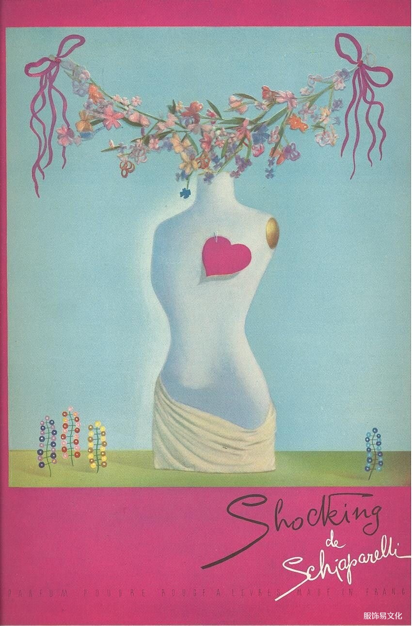 Shcoking de Schiaparelli 香水的广告，约。 1938年