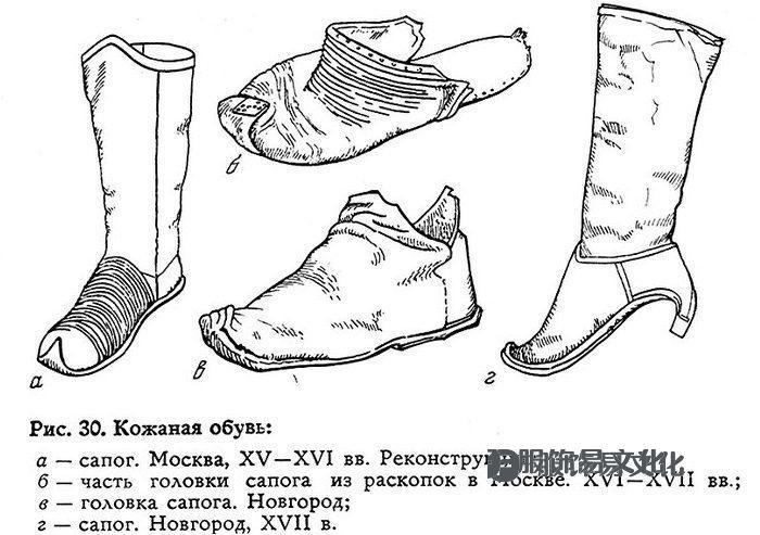 15-17世纪的鞋子