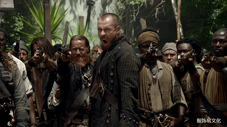 黑帆的海盗船员