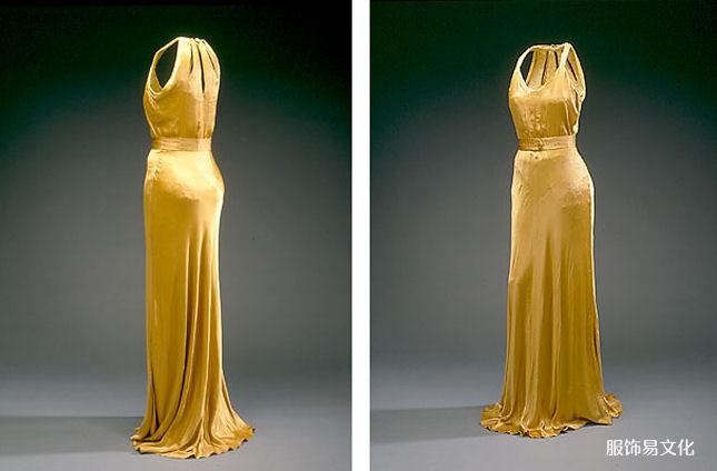 黄色派对礼服，1930 年代