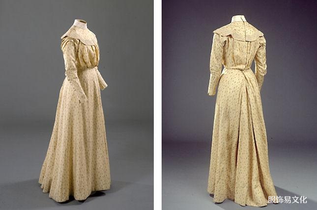 鸽子胸连衣裙，约。 1904 - 1907