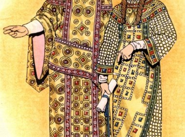 拜占庭服装的历史有4-6个世纪-图片说明