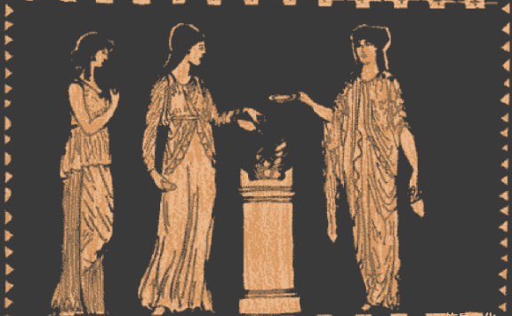 古希腊女性服装chiton、peplos 和 Himation