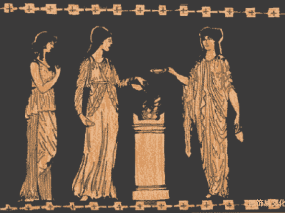 古希腊女性服装chiton、peplos 和 Himation