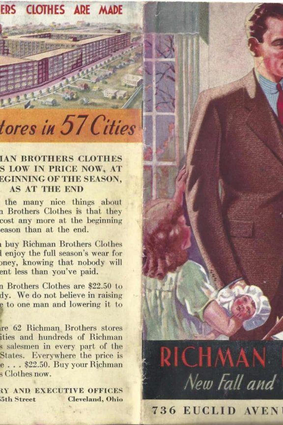 1930 年代，RICHMAN BROS. 男装秋冬款式小册子