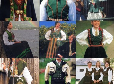 挪威服装风格按照颜色分类