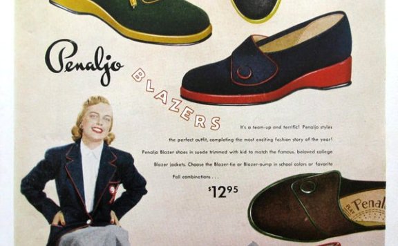 20 世纪中叶 20 世纪 50 年代复古优雅女鞋广告