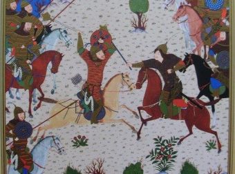 1430年，拜松古尔抄录的菲尔多西《列王纪》中的帖木儿服饰和士兵