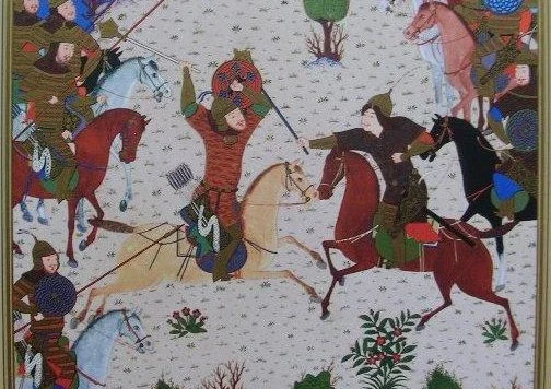 1430年，拜松古尔抄录的菲尔多西《列王纪》中的帖木儿服饰和士兵