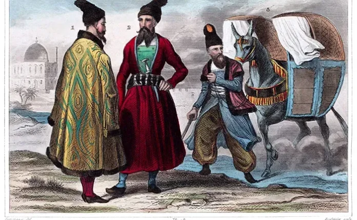 波斯（伊朗）古代约1850年传统服饰