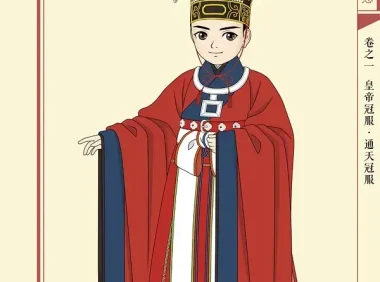 明朝皇帝通天冠服