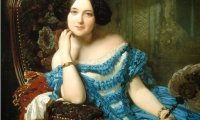 浪漫主义时期服装1848-1862：塔裙荷叶边连衣裙