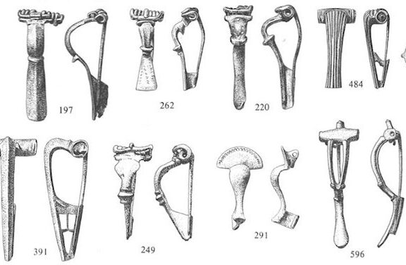 FIBULA（别针）希腊和罗马服装上的别针