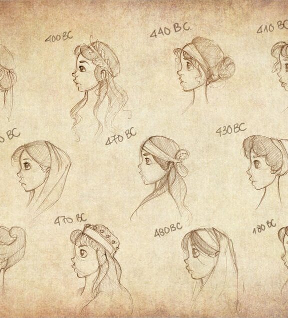 古希腊发型和服装